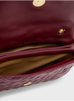 Love Moschino Chain Detailed Flap Over Clutche  - Image 5