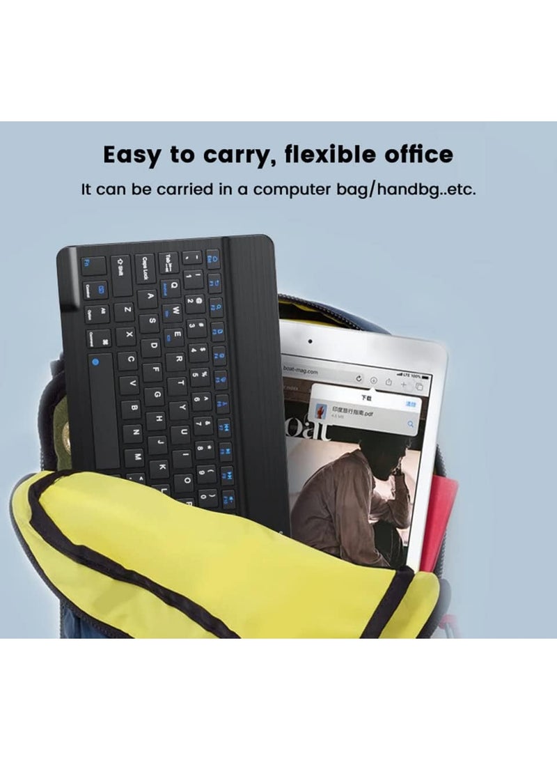 Wireless Bluetooth Keyboard and Mouse Set, Comfortable, Compact, Rechargeable, Compatible with All Devices, Black - Image 4