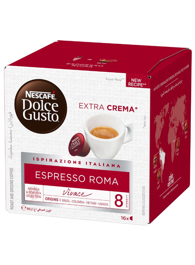 Nescafe Dolce Gusto Espresso Roma 16 Capsules 99.2grams - Image 3