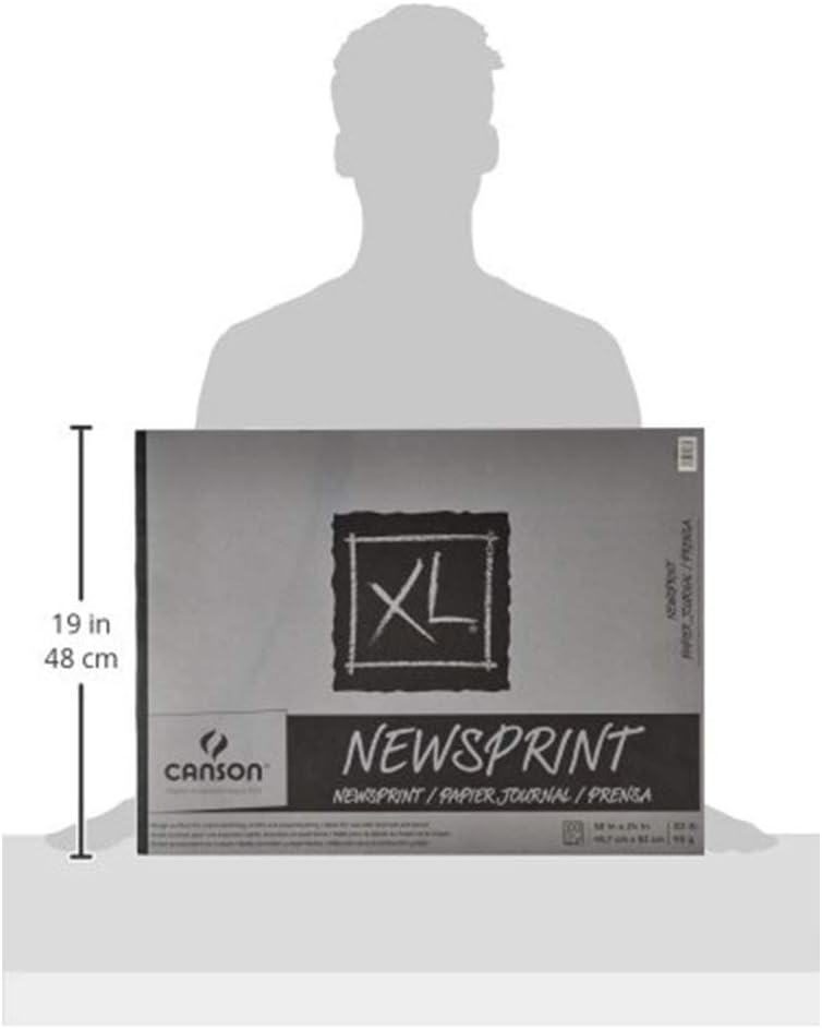 Canson Biggie Newsprint Pad  18 x 24 Inches  100 Sheet Pad - Image 2