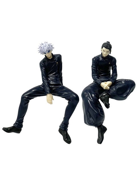 2Pcs Anime Figures, JJK Figures, Geto Suguru/Gojo Satoru Anime Noodle Stopper Figures, PVC Model Statue Desk Ornament Gift