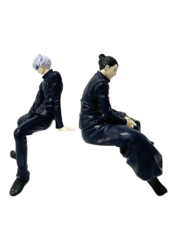 Generic 2Pcs Anime Figures, JJK Figures, Geto Suguru/Gojo Satoru Anime Noodle Stopper Figures, PVC Model Statue Desk Ornament Gift  - Image 5