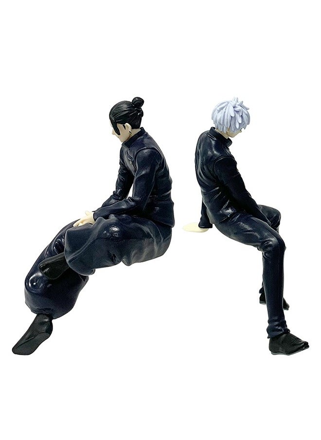 Generic 2Pcs Anime Figures, JJK Figures, Geto Suguru/Gojo Satoru Anime Noodle Stopper Figures, PVC Model Statue Desk Ornament Gift  - Image 4