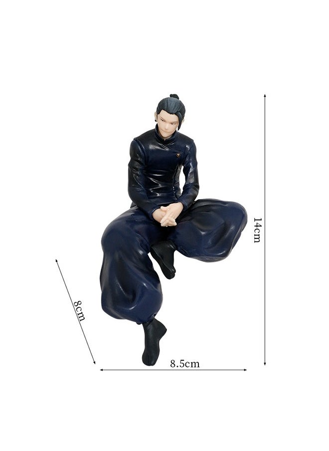 Generic - 2Pcs Anime Figures, JJK Figures, Geto Suguru/Gojo Satoru Anime Noodle Stopper Figures, PVC Model Statue Desk Ornament Gift - Image 1