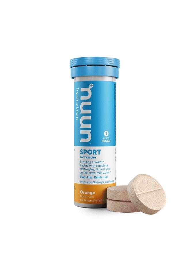 Nuun Sport: Orange Electrolyte Enhanced Drink Tablets (6 Tubes of 10 Tabs) Previously Nuun Active - Image 2