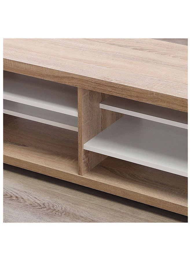 DANUBE HOME Lilo Coffee Table Multifunctional Living Room Desk Space Saving Center Table Modern Design Furniture For Home Living Room L 110 x W 40 x H 40 cm Sonoma Oak  - Image 4