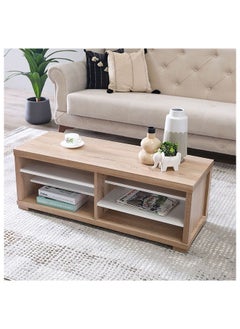 DANUBE HOME Lilo Coffee Table Multifunctional Living Room Desk Space Saving Center Table Modern Design Furniture For Home Living Room L 110 x W 40 x H 40 cm Sonoma Oak  - Image 2