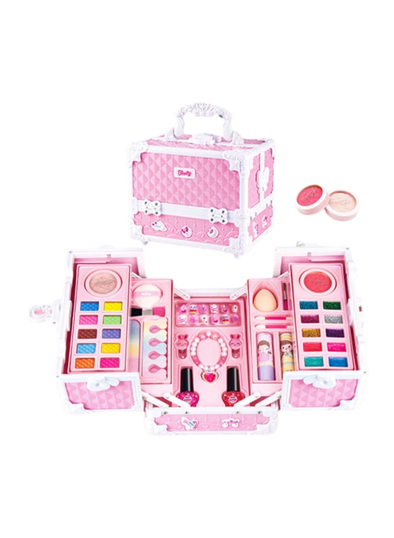 Treasure Box Large Set Beauty Box, Washable Non-Toxic Children'S Makeup Toys, Dress-Up Games, Holiday Gifts, Suitable For 4 Years Old And Above - Image 1