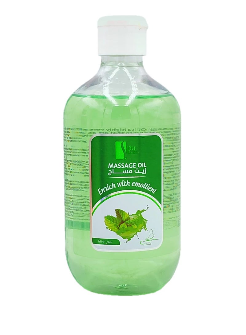 Spa System Massage Oil Enrich With Emollient  Mint