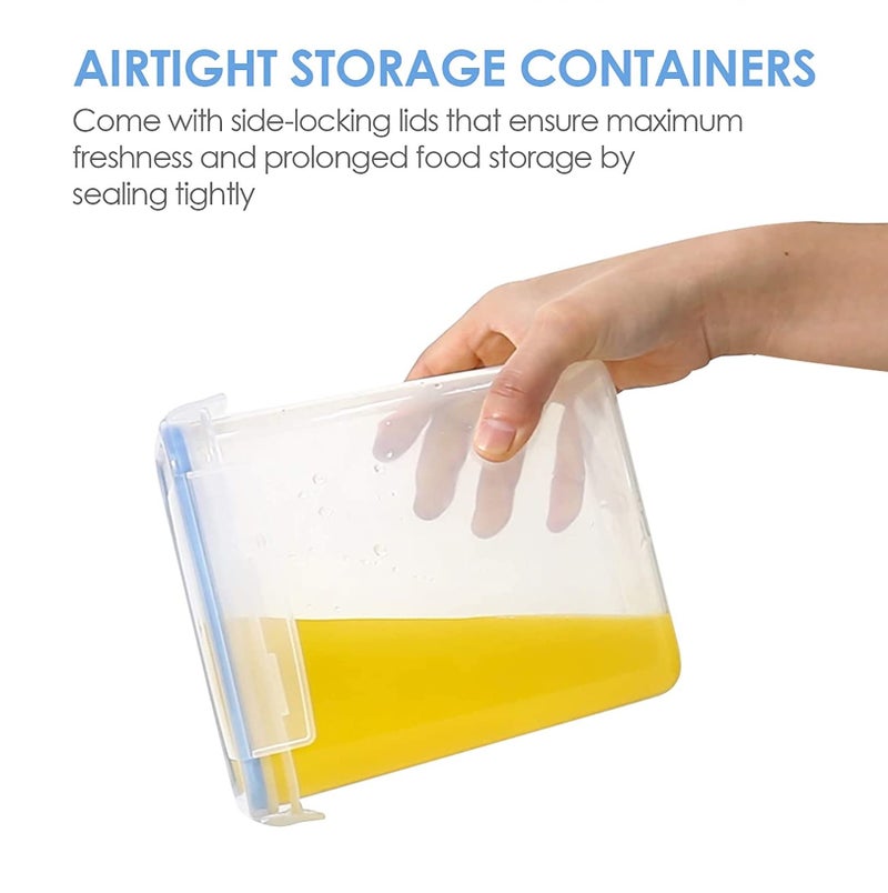 ENTITY Airtight Food Storage Container Set for Fridge, BPA Free Plastic Container Dry Food Storage Container (Set of 15 Container) - Image 3