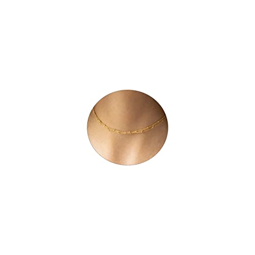 BERISO 14K Gold/Silver Plated Choker Necklace for Women Shining Dots Station Gold Chain Necklace Beads Sparkle Chain Necklace Link Chain Exquisite Jewelry for women - Image 1