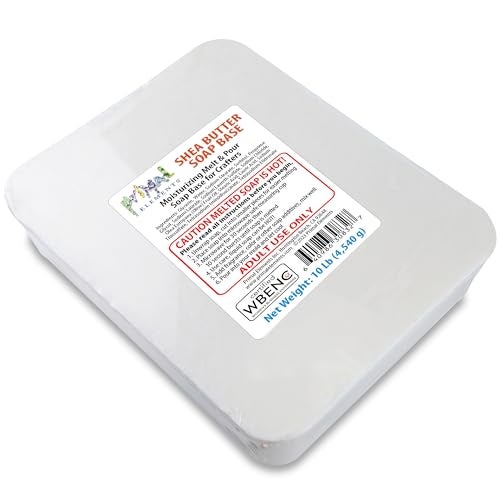 Primal Elements Shea Butter Soap Base - Moisturizing Melt and Pour Glycerin Soap Base for Crafting and Soap Making, Easy to Cut - 10 Pound - Image 1