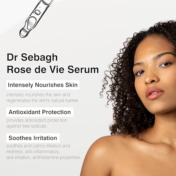 Dr. Sebagh Dr Sebagh Rose de Vie Serum - 1.7 fl oz - Award-Winning Nourishing Anti-Aging Formula - Use with Dry, Mature, or Sensitive Skin - Designed to Soothe Redness & Irritation - Regenerating & Invigorating - Image 4