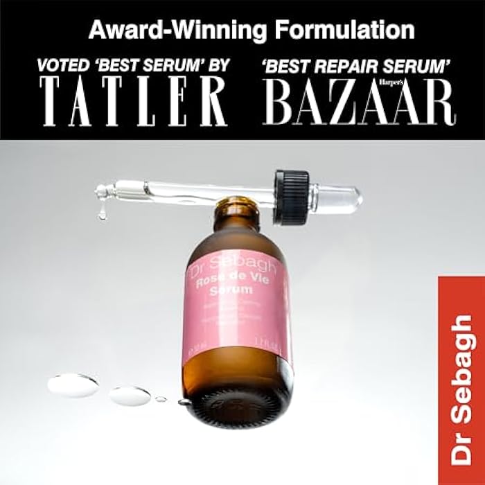 Dr. Sebagh Dr Sebagh Rose de Vie Serum - 1.7 fl oz - Award-Winning Nourishing Anti-Aging Formula - Use with Dry, Mature, or Sensitive Skin - Designed to Soothe Redness & Irritation - Regenerating & Invigorating - Image 3