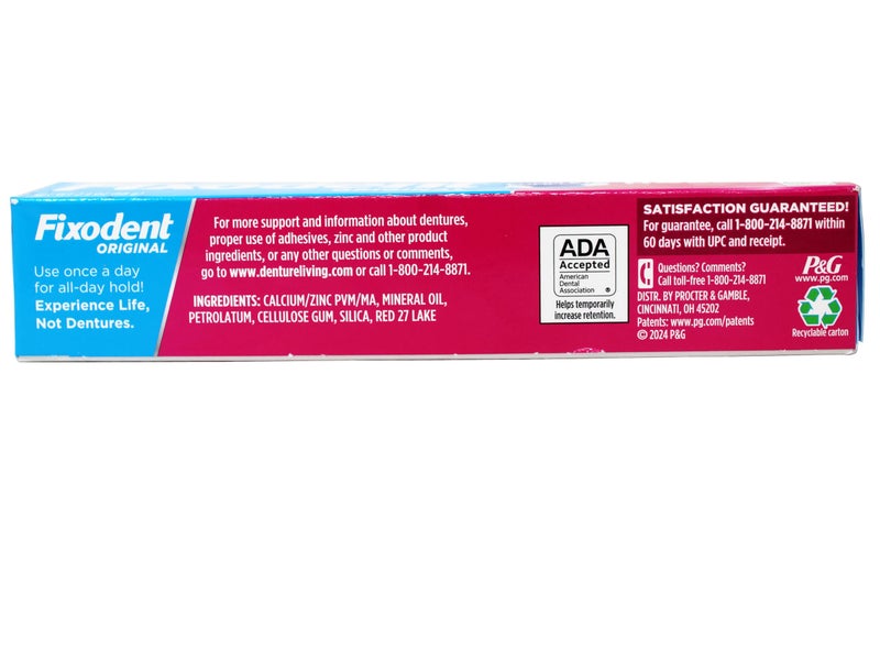 Fixodent Cream Size 2.4z Fixodent Denture Adhesive Cream Original 2.4 Ounce (Pack of 6) - Image 5