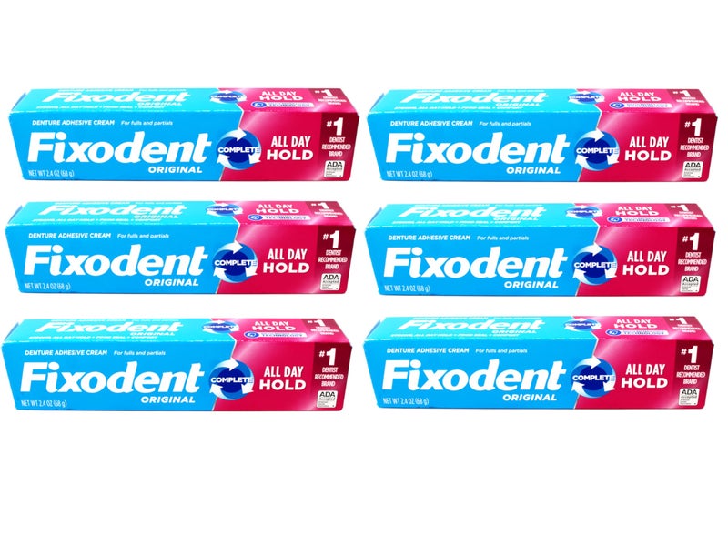 Fixodent Cream Size 2.4z Fixodent Denture Adhesive Cream Original 2.4 Ounce (Pack of 6) - Image 1