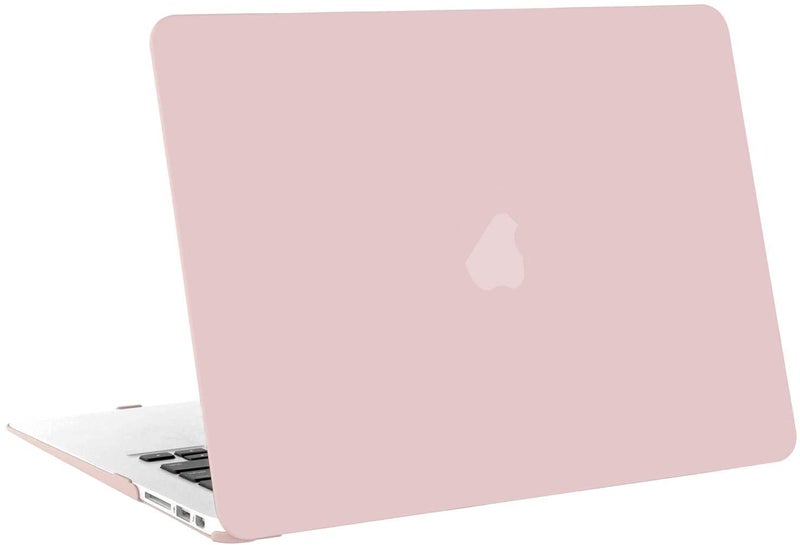 Moca Hard Shell Case for MacBook Air 13 inch M1 A2337 A2179 A1932 [2022, 2021-2018 Release] with Retina Display Touch id Slim Lightweight Matte Scratch Resistant (Baby Pink) - Image 2