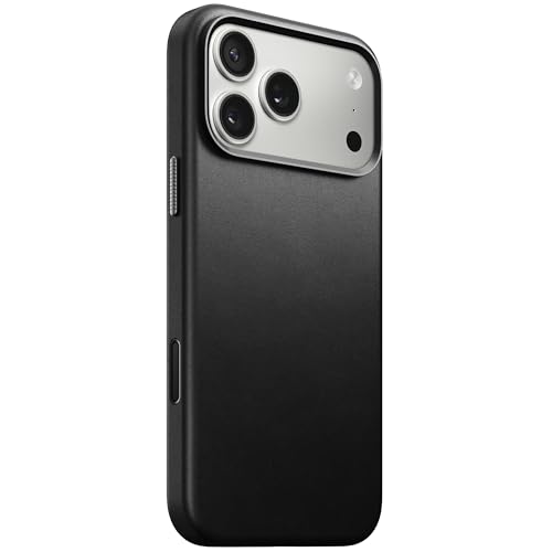NOMAD حافظة جلدية تقليدية سوداء من NOMAD متوافقة مع iPhone 17 Pro Max حافظة شحن جلدية متوافقة مع MagSafe لهاتف iPhone 17 Pro Max - Image 1