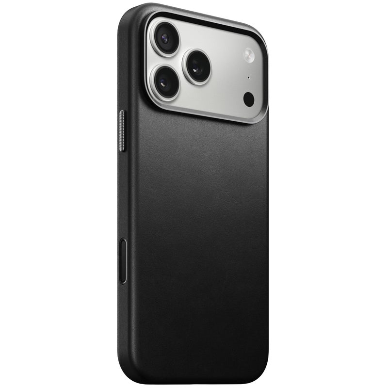 NOMAD حافظة جلدية تقليدية سوداء من NOMAD متوافقة مع iPhone 17 Pro Max حافظة شحن جلدية متوافقة مع MagSafe لهاتف iPhone 17 Pro Max - Image 2