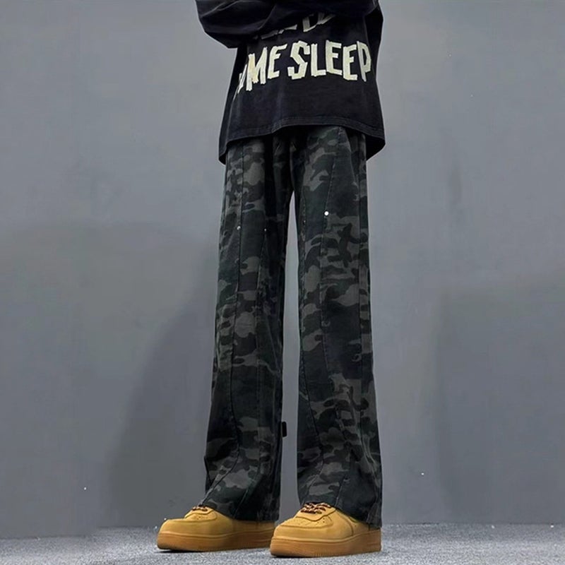 Unisex Classic Denim Jeans Loose Fit Daily Outdoor Wear - Image 2