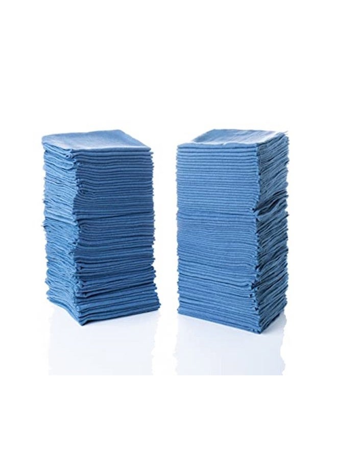 Simpli-Magic 79184 Shop Towels 14"x12", 50 Pack,Cotton, Blue - Image 1