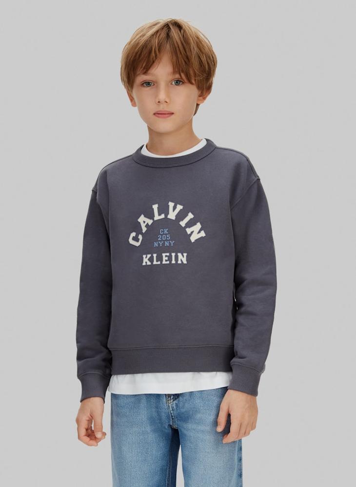 Calvin Klein Jeans Youth Graphic Pullover Sweatshirt - Image 1