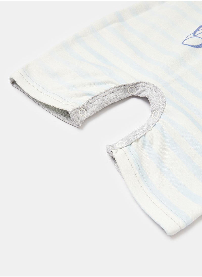 Berceau - Pop up playsuit Grey for Baby Boy - Image 1