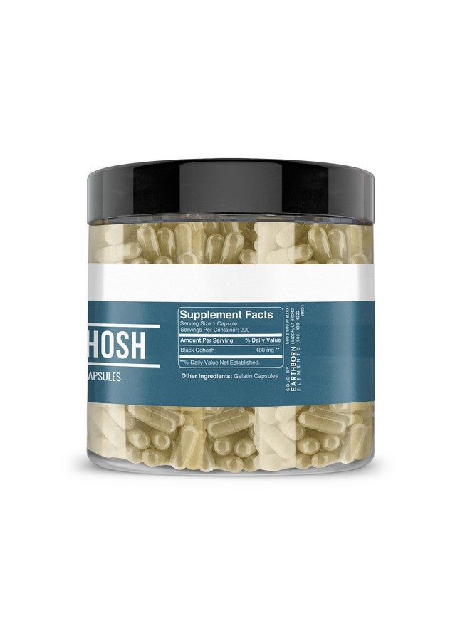 earthborn elements Black Cohosh 200 Capsules Pure & Undiluted No Additives - Image 5