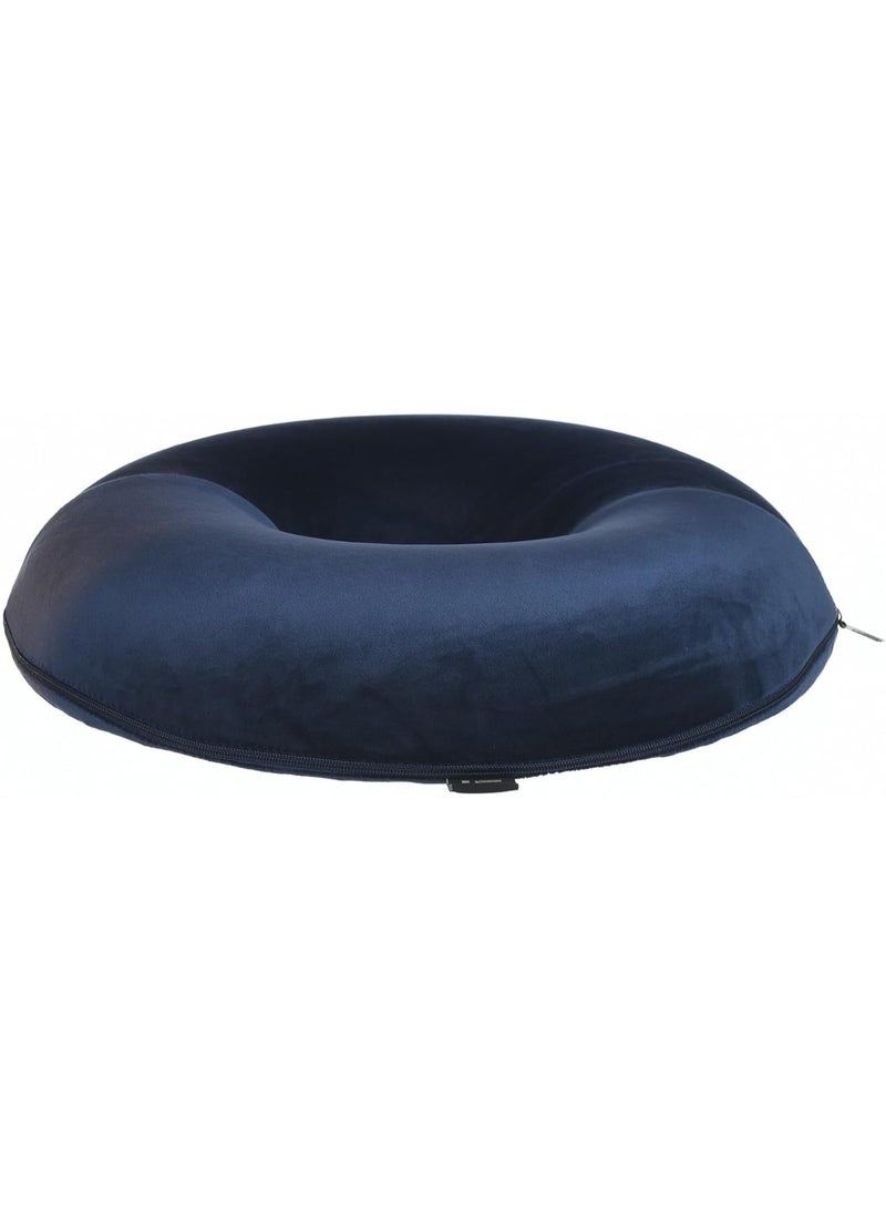 Hemorrhoid Seat Cushion - American Memory Foam for Hemorrhoids and Lower Back Pain, Round Shape for Office Chair, Home, and Car, Blue - Image 5