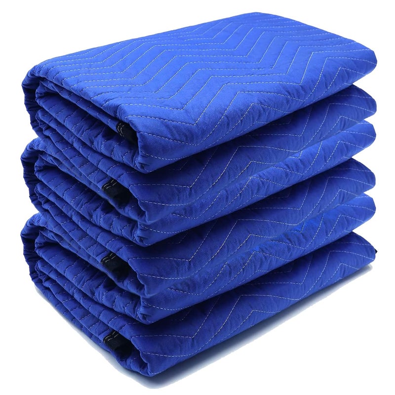 UDAREIT 3 Pack Moving Blankets 40X72In Heavy Duty Padded Packing Blankets For Moving Shipping Protecting Furniture Professional Quilted Furniture Blankets For Moving Supplies - Image 1