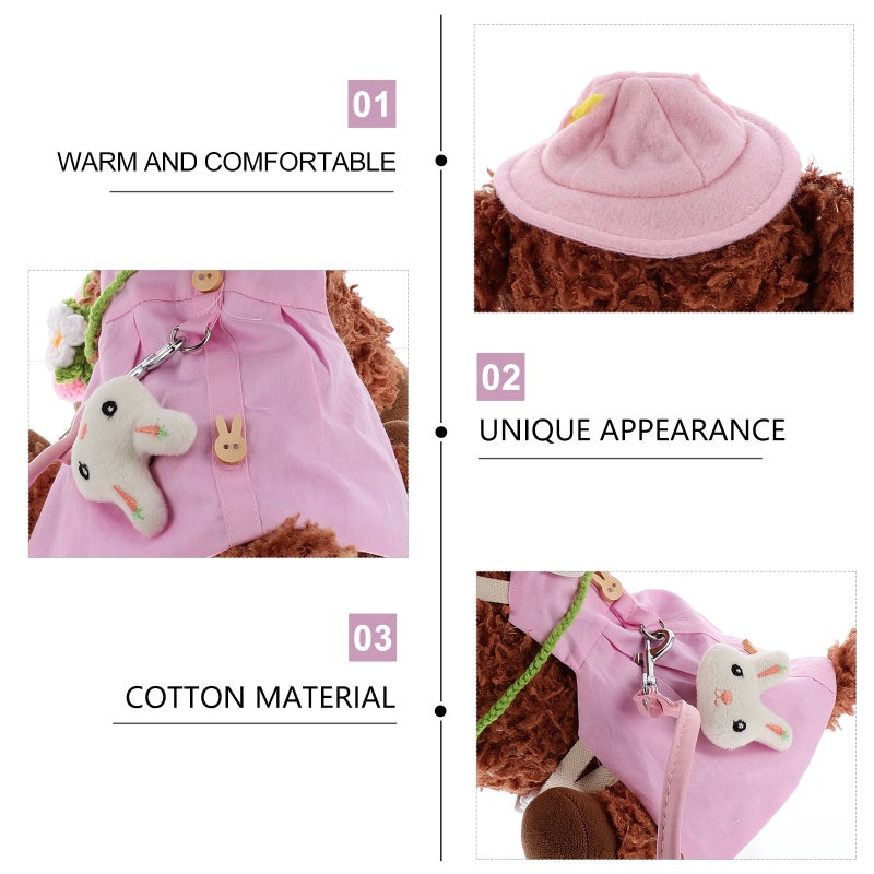 2 Sets Pet Clothes and Lovely Hat and Bag with Decoration - Image 4