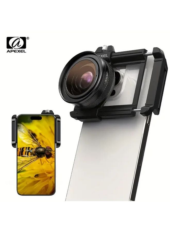 Apexel 2025 Professional Macro Lens Kit Black For Closeup Phone Photography - Image 2