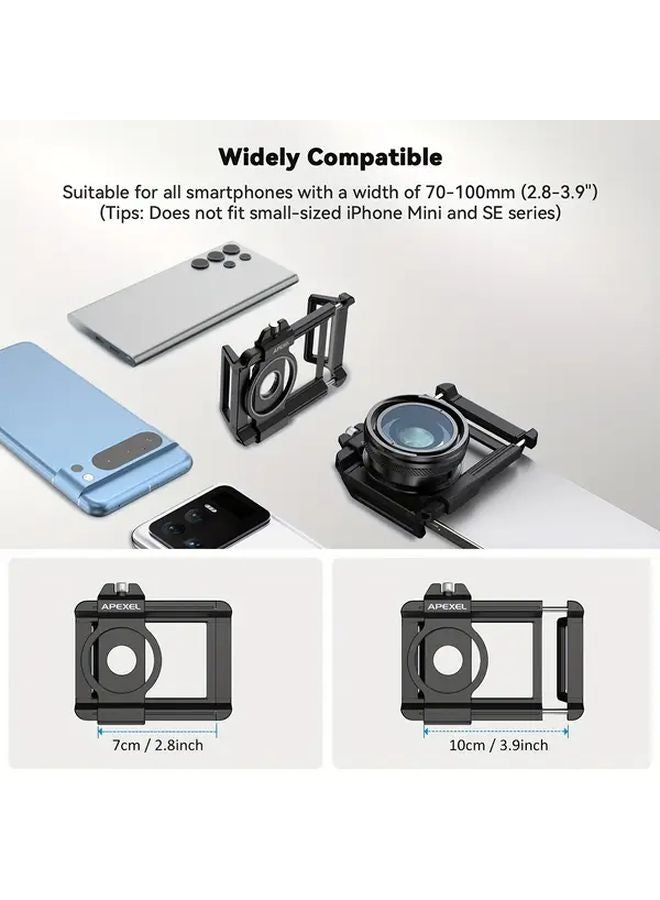 Apexel 2025 Professional Macro Lens Kit Black For Closeup Phone Photography - Image 3