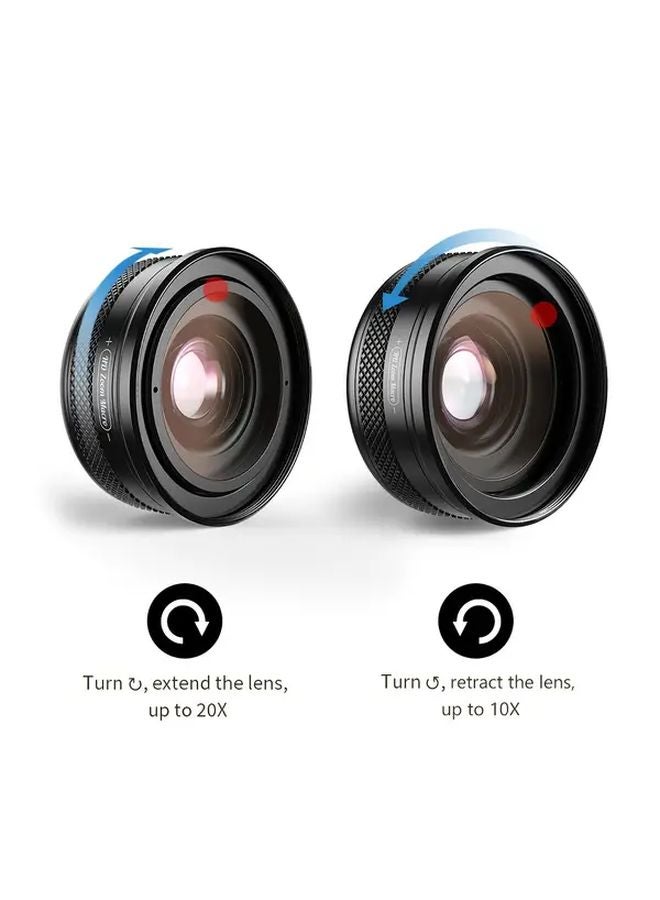 Apexel 2025 Professional Macro Lens Kit Black For Closeup Phone Photography - Image 5