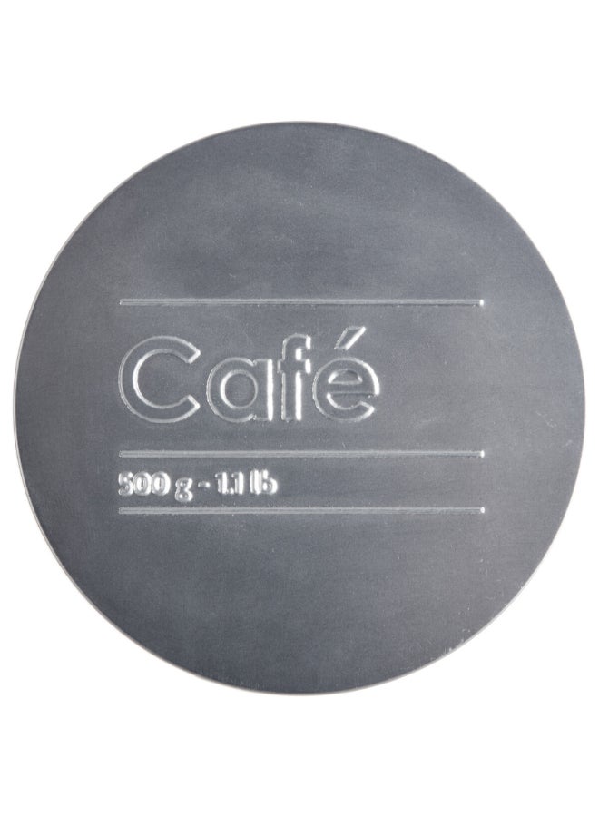 Five Simply Smart Durable Metal Coffee Can Black and Silver 500 g 136302 - Image 3