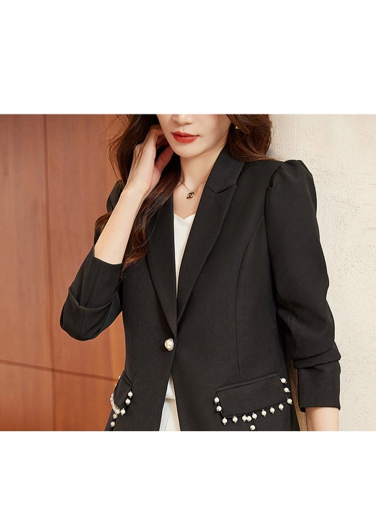 Shougu New Fashionable Casual Ms Suit Blazer - Image 4