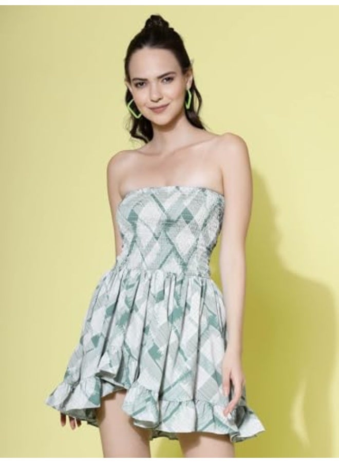 Oomph! فستان قصير مطرز للنساء بتصميم غربي رائع! - Image 2