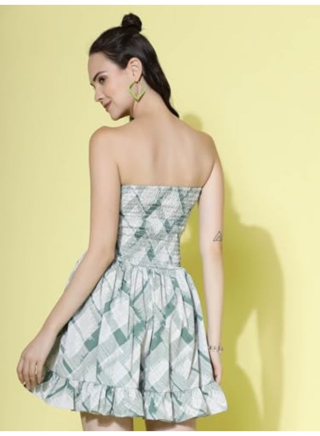 Oomph! فستان قصير مطرز للنساء بتصميم غربي رائع! - Image 5