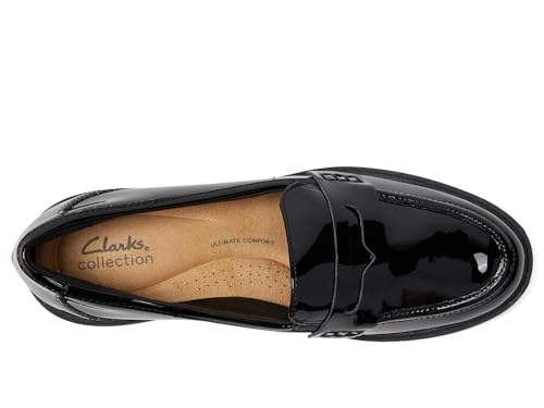Clarks Black's Westlynn Ayla Loafer, Black Patent Synthetic, 7.5 Medium US - Image 3