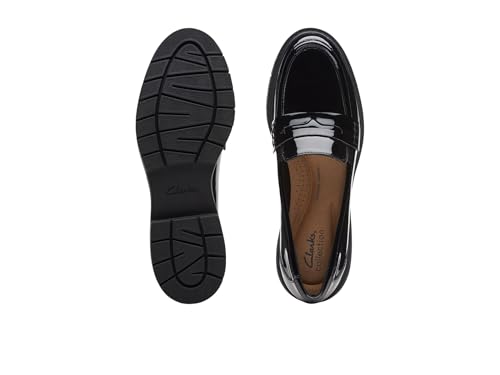 Clarks Black's Westlynn Ayla Loafer, Black Patent Synthetic, 7.5 Medium US - Image 4