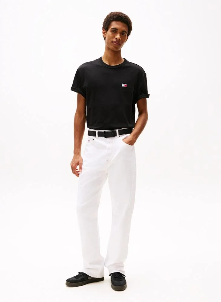TOMMY JEANS Tonal Tommy Badge Crew Neck T-Shirt