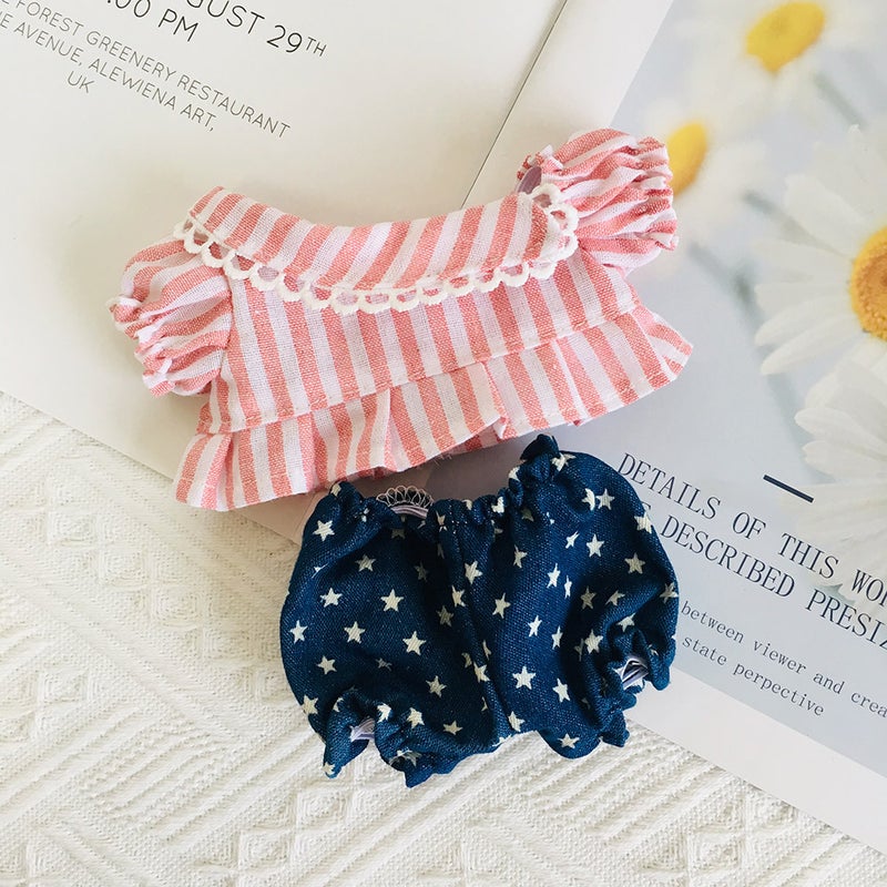 23Cm Repair Hook Xiao Fei Dog Doll Clothing Accessories Christmas Sweater Set Cardigan Strap Pants Clothes Set Change - Image 1