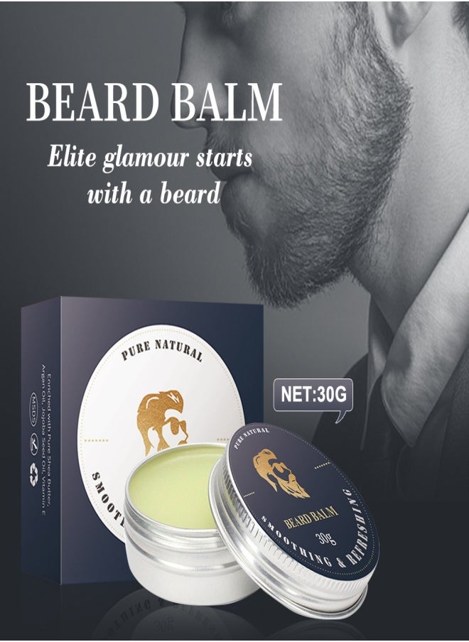 BEARD & BURNS - Men's Expert Hair & Beard Balm for Beard Care & Growth - 30g - Image 1