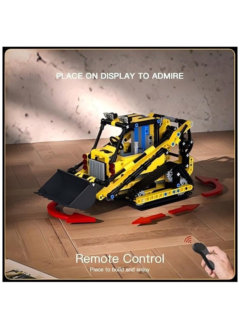 mould king Technical bulldozer building block set, crawler excavator fixture model, STEM engineering vehicle model kit, children's toy building blocks, suitable for boys and girls, birthday and Children's Day gifts (514 pieces) 8+13014S  - Image 2