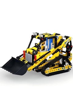 Technical bulldozer building block set, crawler excavator fixture model, STEM engineering vehicle model kit, children's toy building blocks, suitable for boys and girls, birthday and Children's Day gifts (514 pieces) 8+13014S