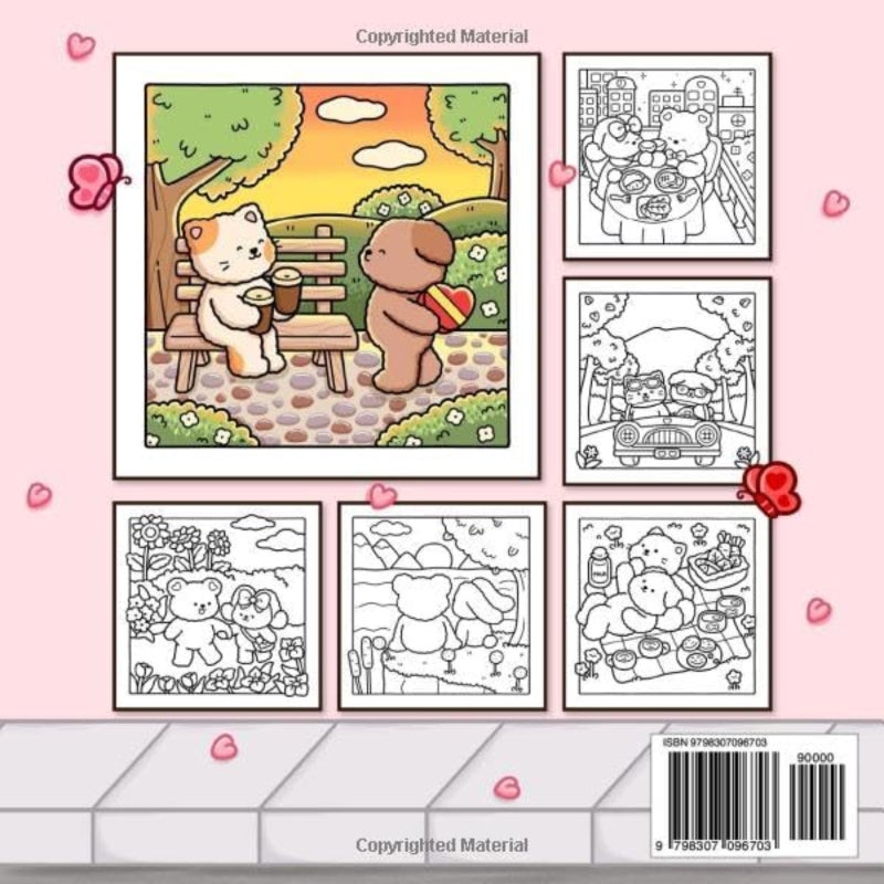 Adult Coloring Book: 21*21cm High-Quality Prints - Ink Leak-Free Premium Coloring Book for Mindfulness Relaxation & Kids Coloring Activity - Image 2