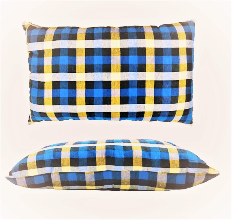 ATOOTFUSION Breathable Export Quality Fabric Pillow with Virgin Conjugate Polyester Microfiber Fiber Filling for Good Sleeping (16" x 25" inches, 2) - Image 1