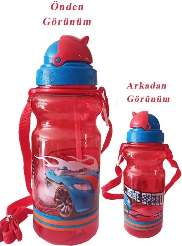 Dolphin Boy Water Bottle 500ML Red 1 Piece Extreme Speed ​​Red Water Bottle Plastic Water Bottle