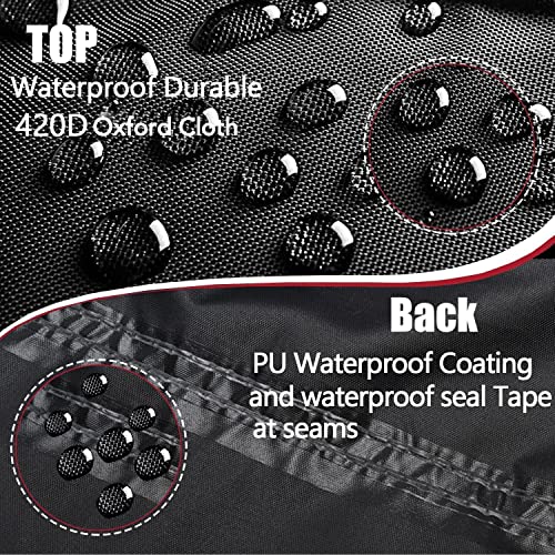 ClawsCover Motorcycle Covers Waterproof Outdoor Heavy Duty Street Glide Goldwing Cruiser Touring Bike Cover Fit for Harley Davidson Honda Indian Yamaha, All Weather Protection,116" Lx 47.2" Wx55 H-ClawsCover - Image 4