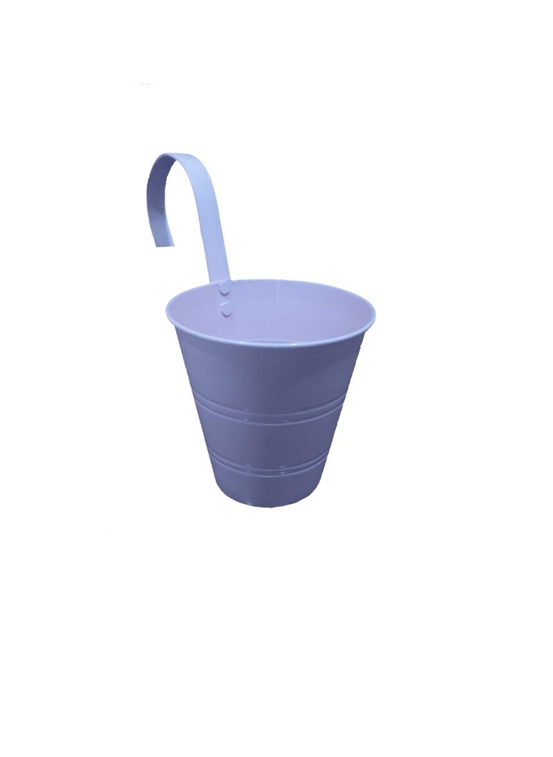 Vota Grills Lilys Garden Elegant Hanging Metal Flower Bucket, Size 4  - Image 1